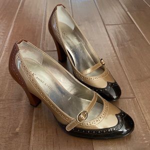 Anne Klein color block pumps